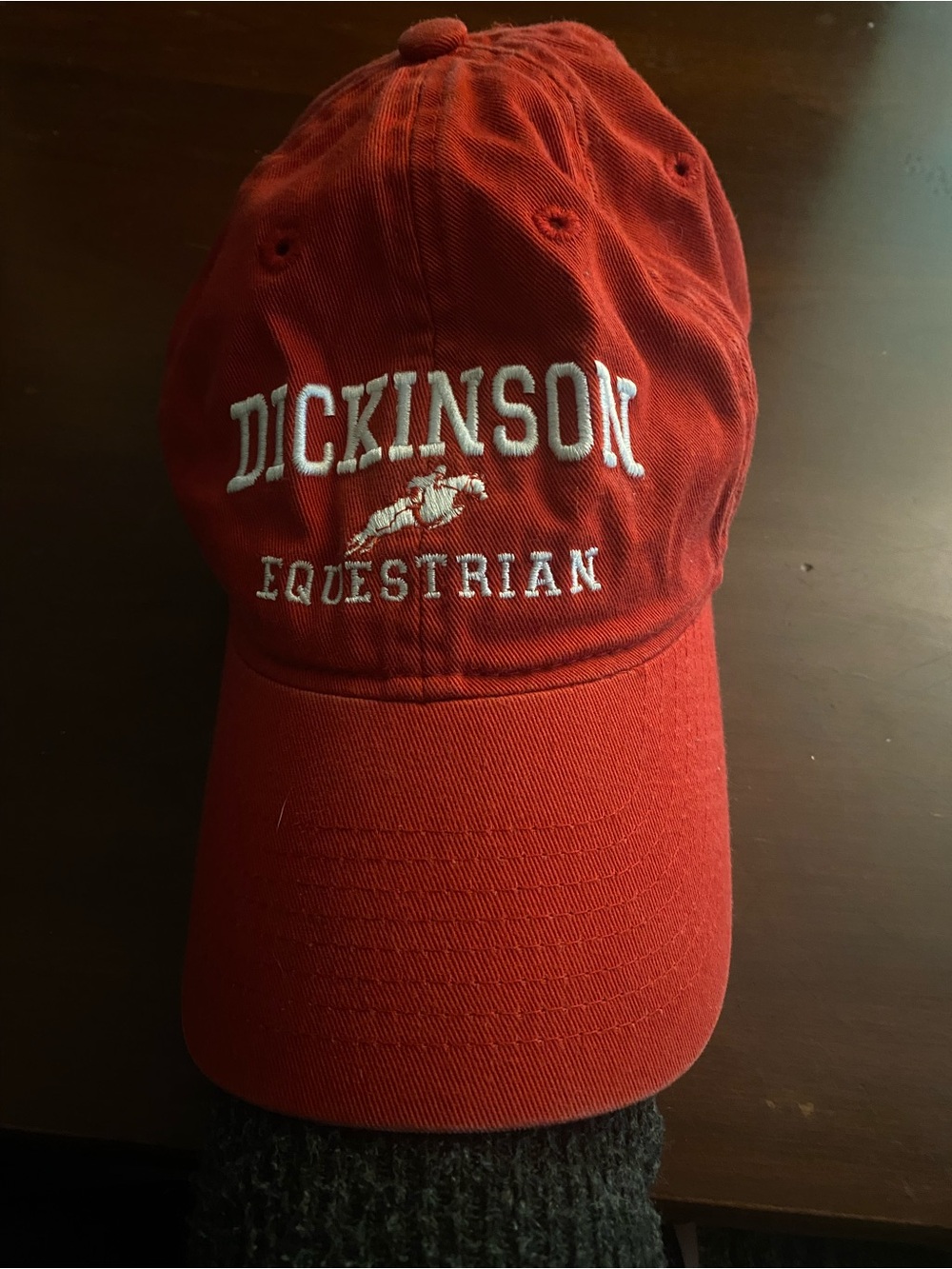 Dickinson Equestrian Red Baseball Cap